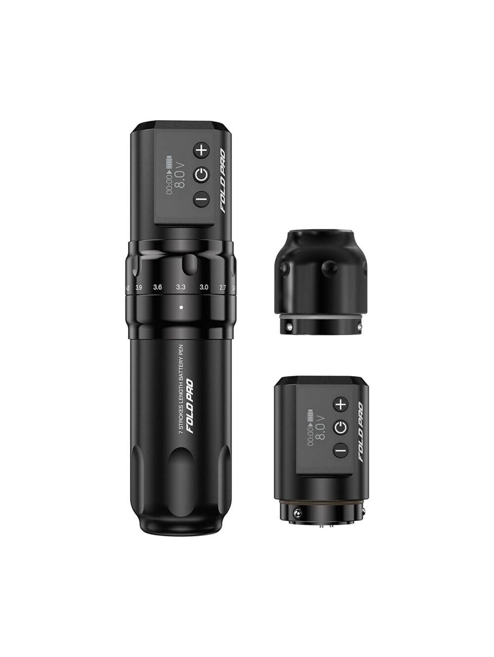 Tattoo Fold2 Tattoo Pen Machine Wireless Battery 2.4-4.2mm Strokes Length Adj.